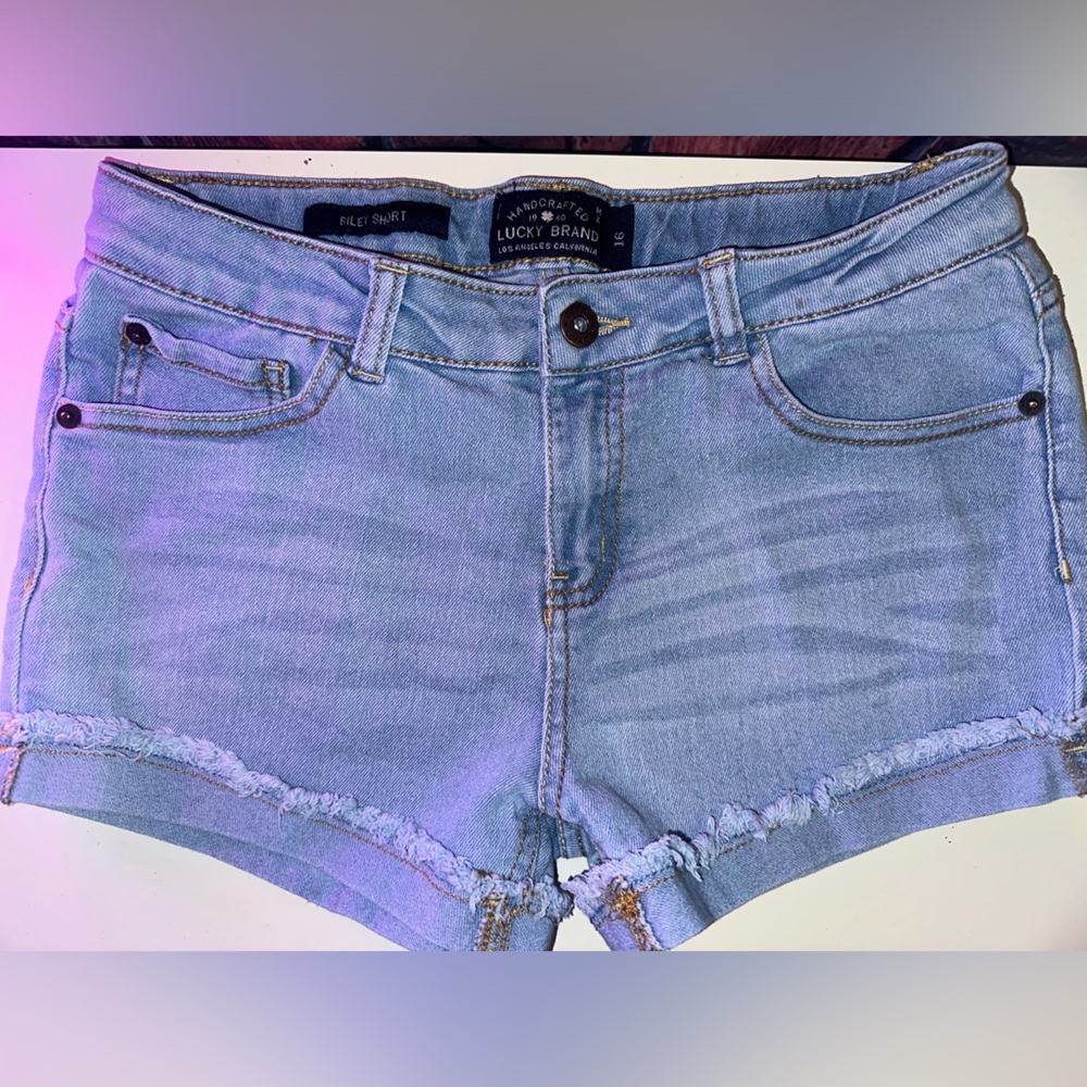 Denim shorts